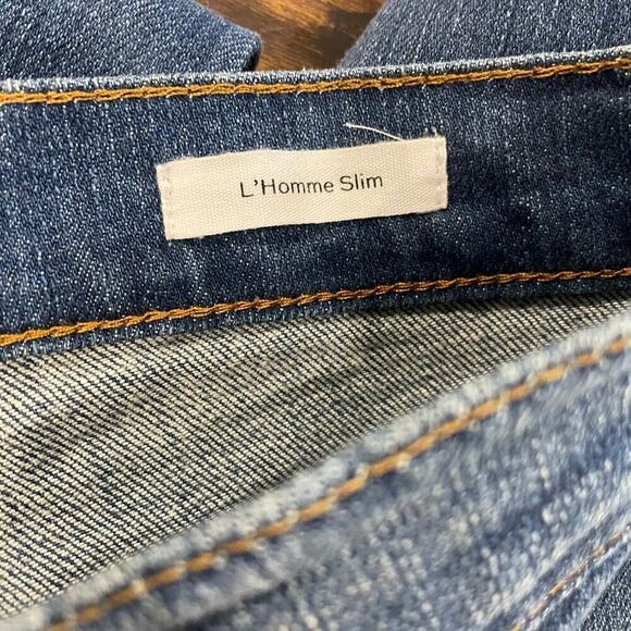 Frame L’Homme Slim Medium Wash Classic Denim Straight Leg Jeans Size 29 - Picture 8 of 8